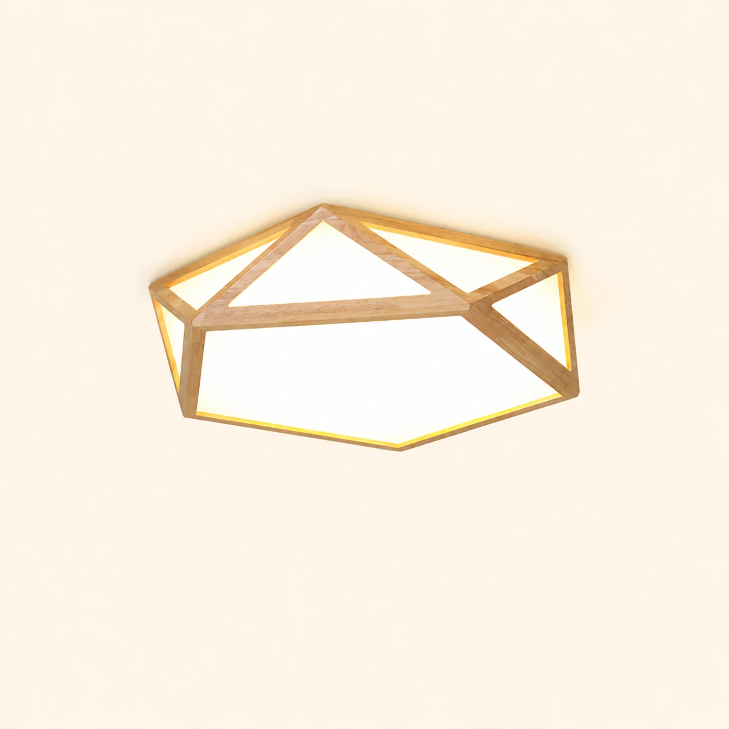 Diamond Wooden Ceiling Lamp - Lumpaz