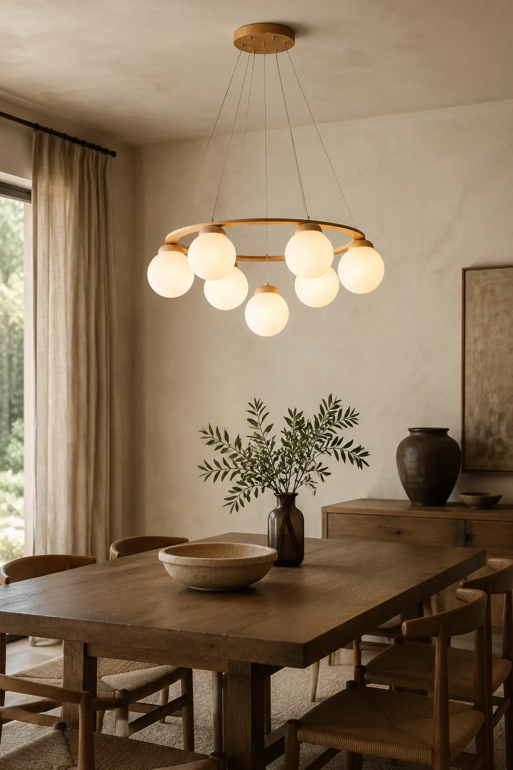 Nuura Miira Wood Chandelier - Lumpaz