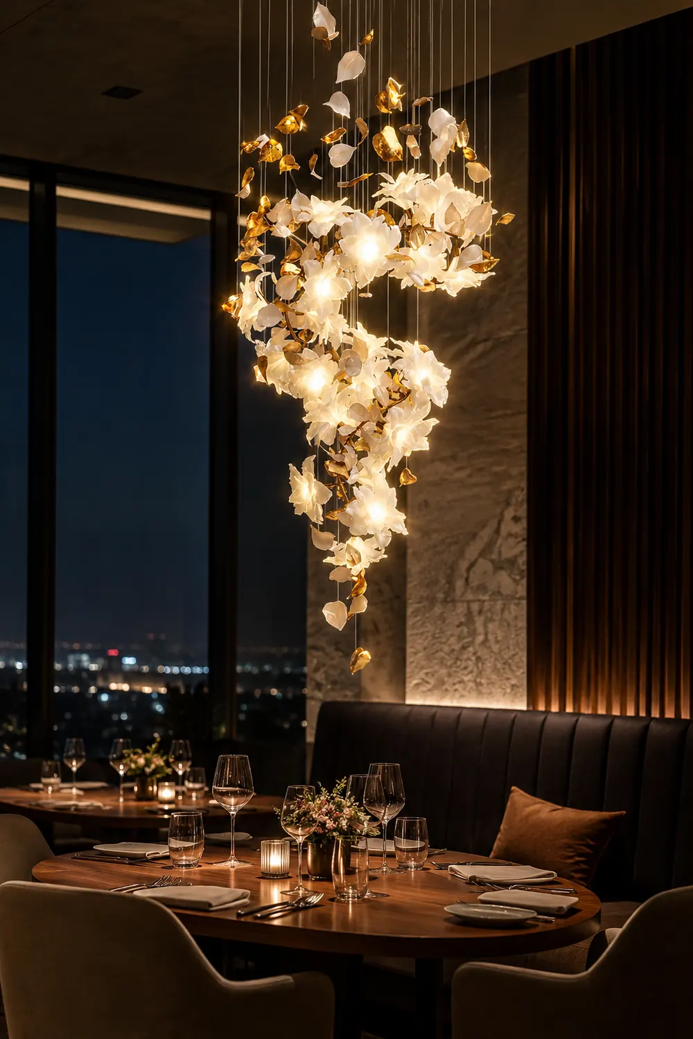 Flying Flowers Fluttering Chandelier - Lumpaz