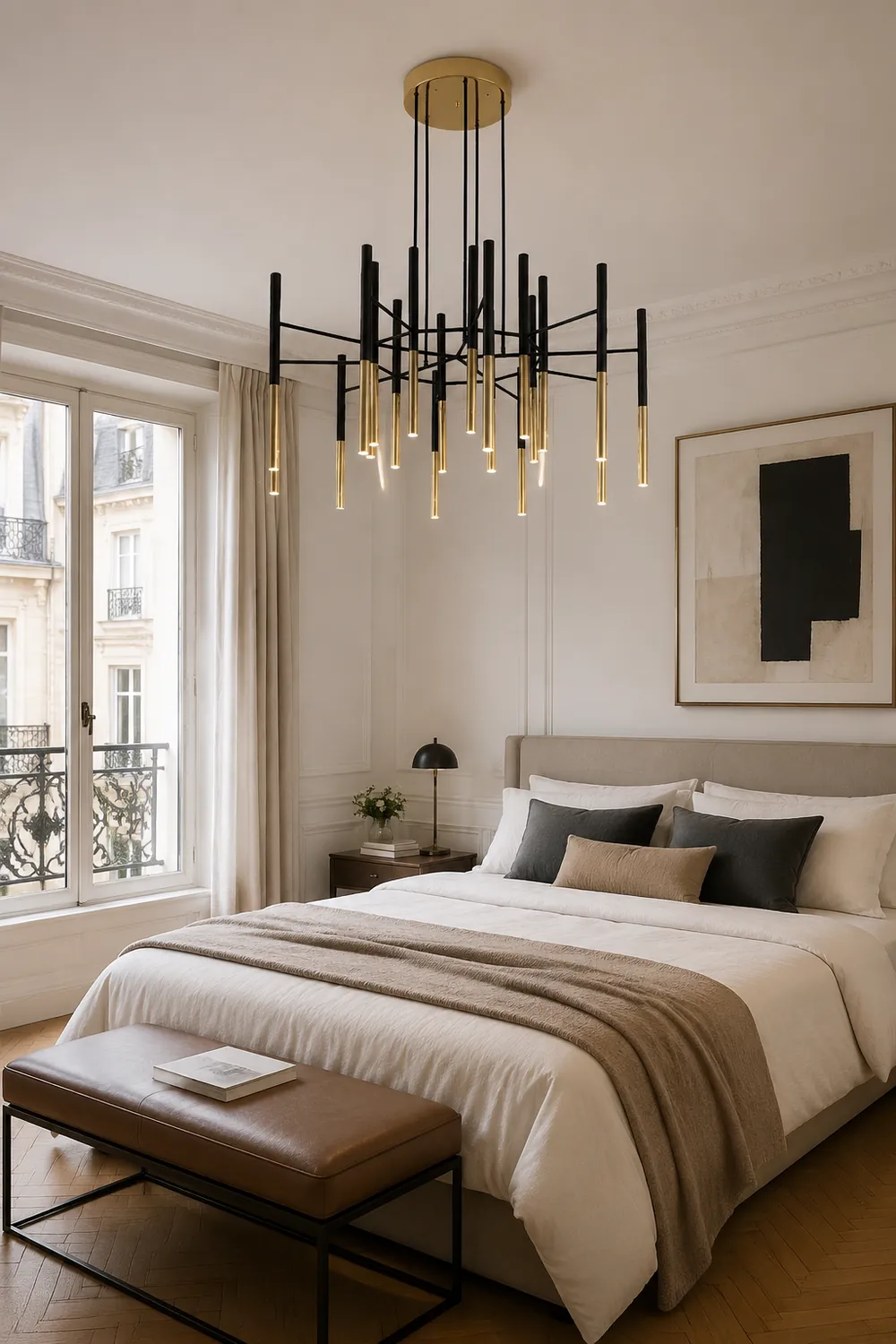 Metal Tubular Chandelier - Lumpaz