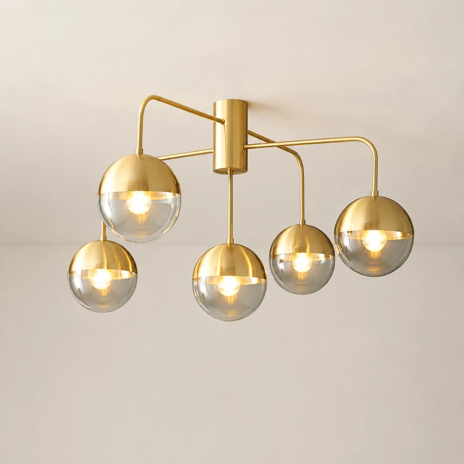 Brass Globulars Ceiling Lamp - Lumpaz