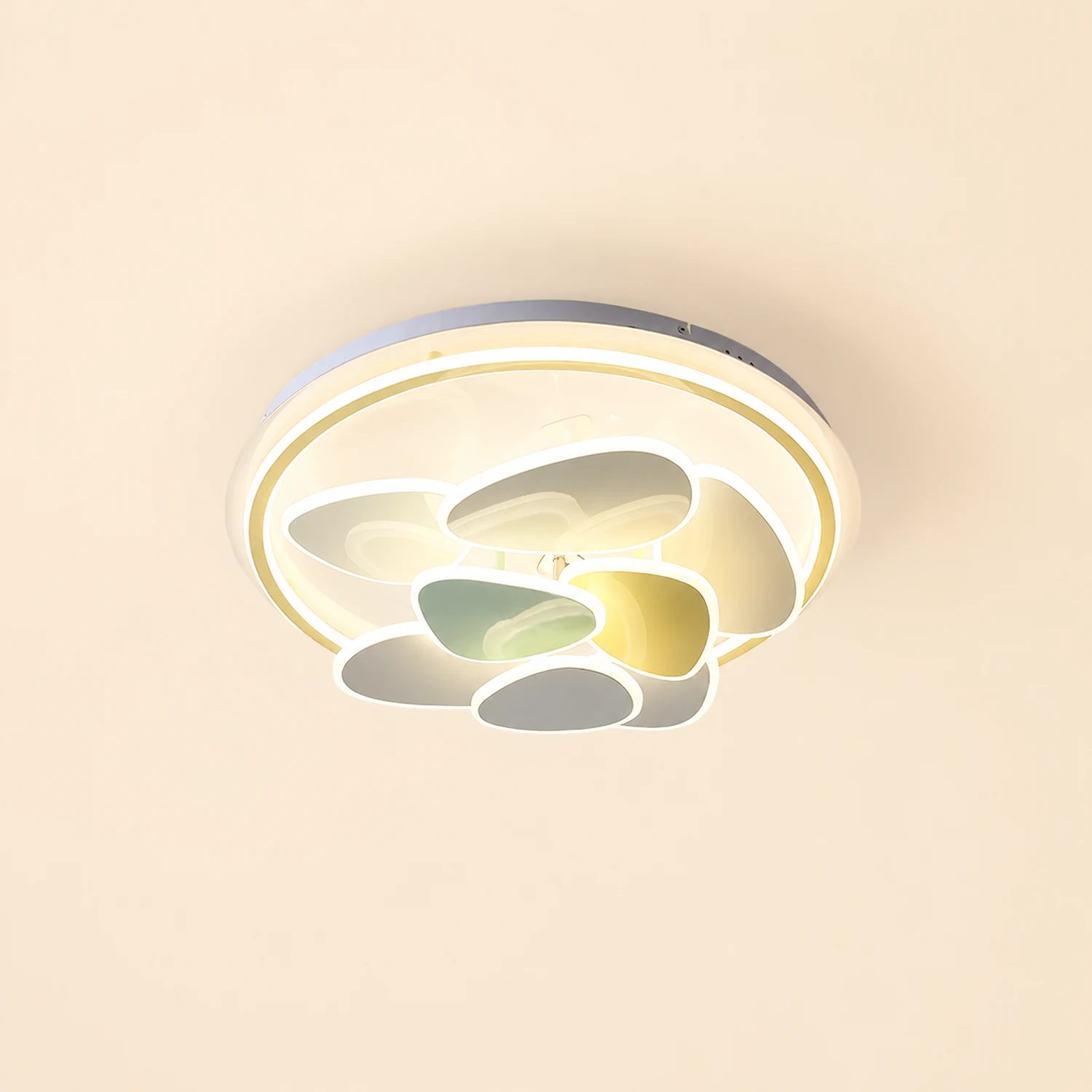 Colorful Cloud Round Ceiling Lamp - Lumpaz