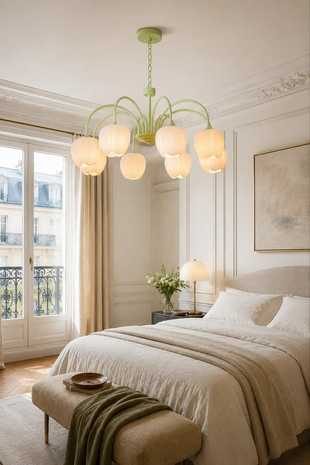 Tulip Matcha Chandelier - Lumpaz