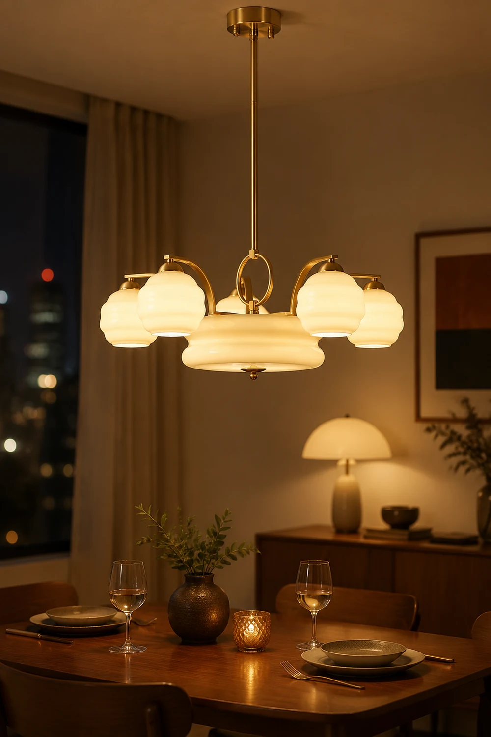 Art Deco Vintage Chandelier - Lumpaz