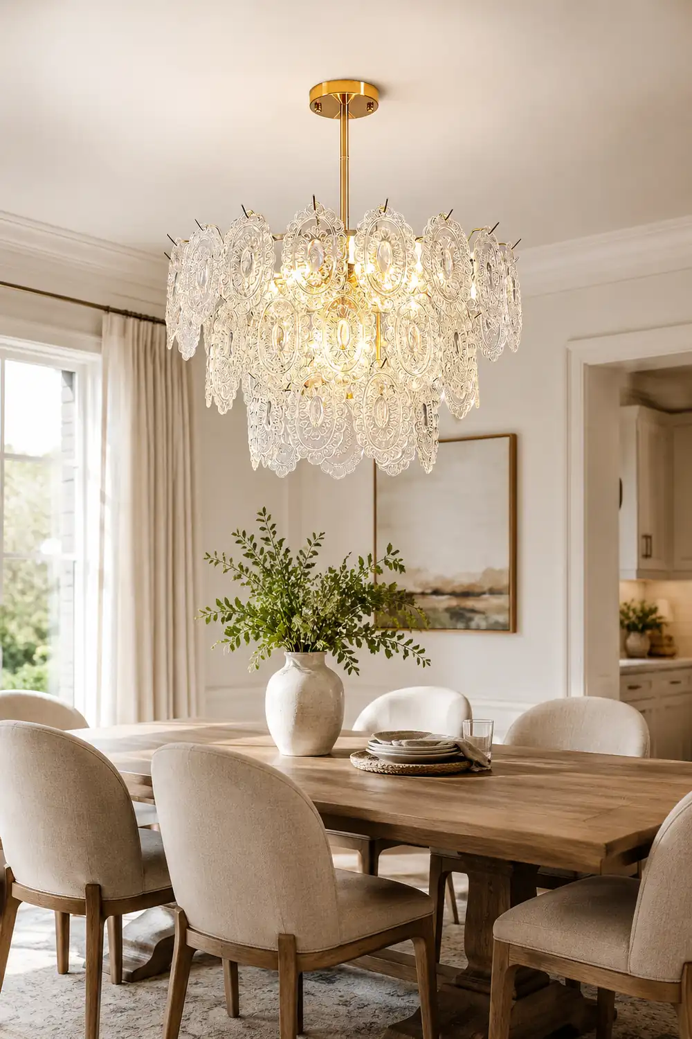 Wave Glass Chandelier - Lumpaz