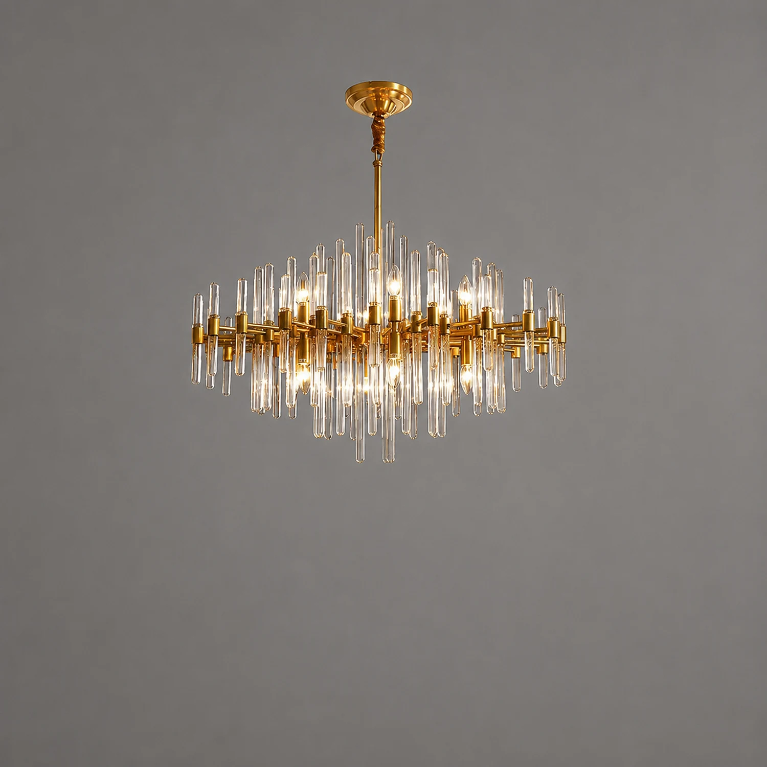 Vintage Antique Brass Chandelier - Lumpaz