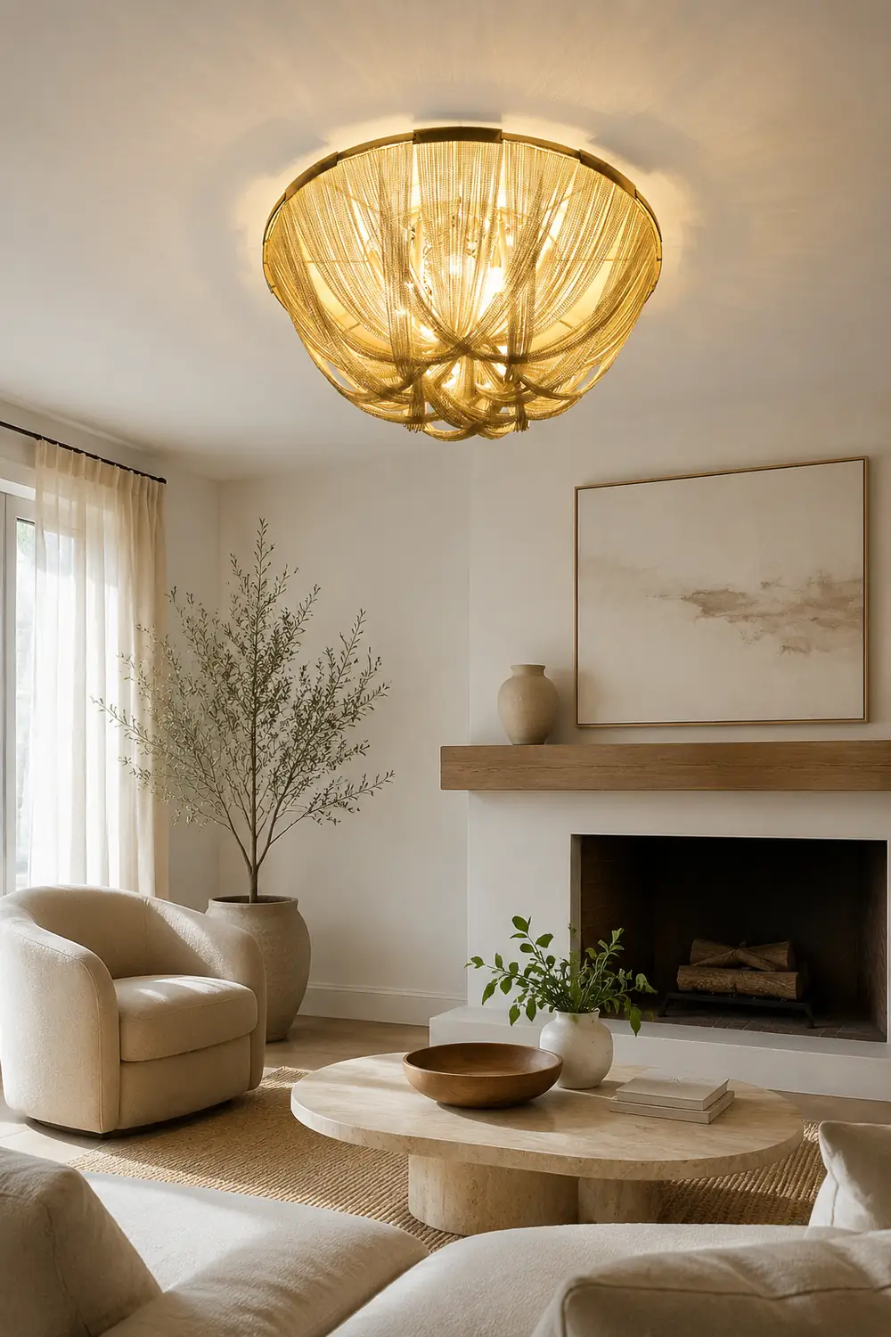 Tassel Aluminum Chain Ceiling Light - Lumpaz