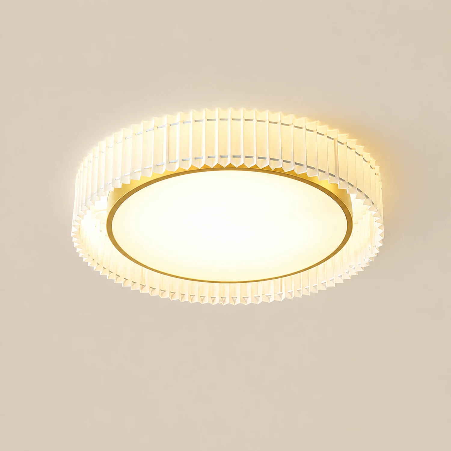 Round Pleated Ceiling Lamp - Lumpaz