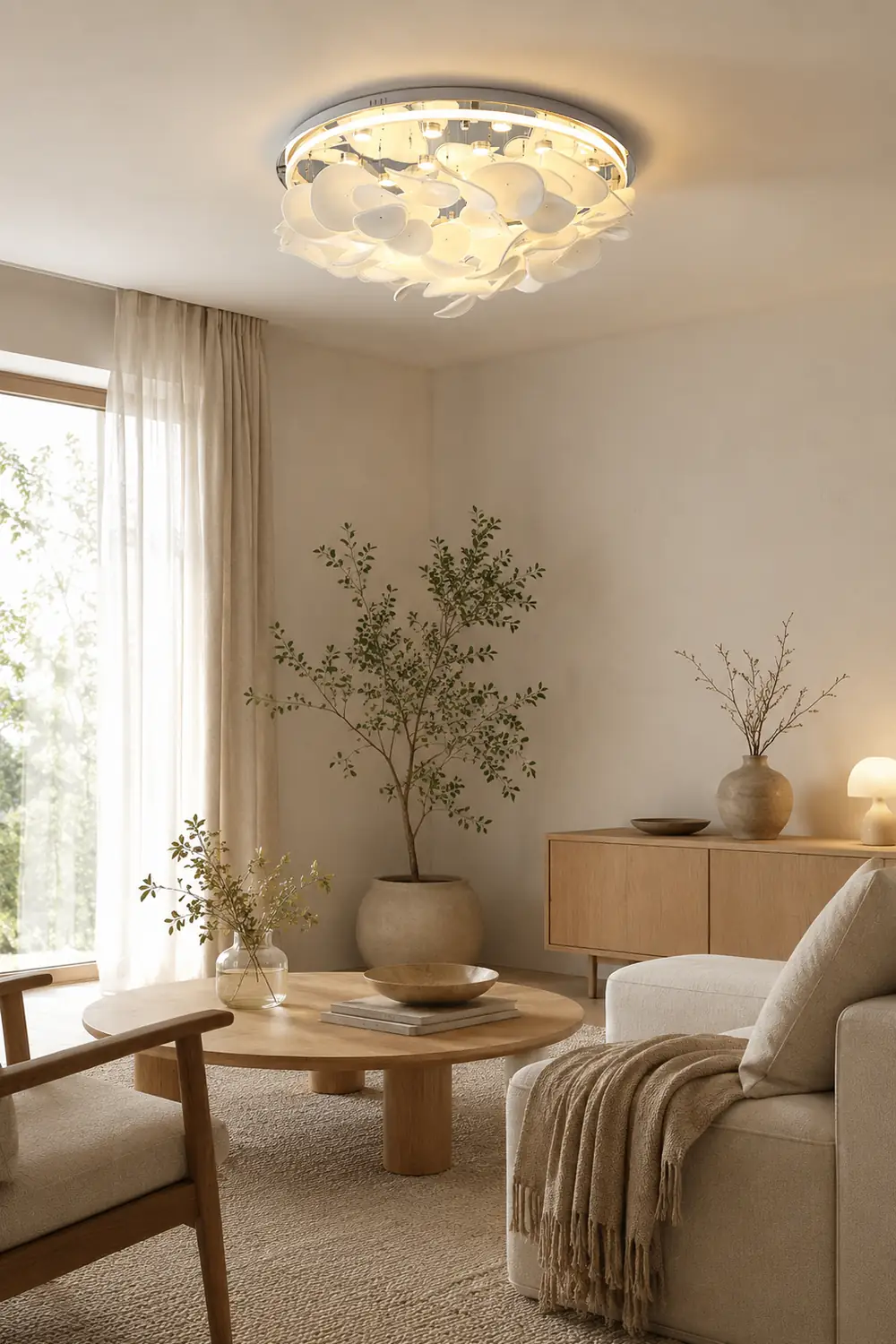 French Radici Petal Ceiling Lamp - Lumpaz