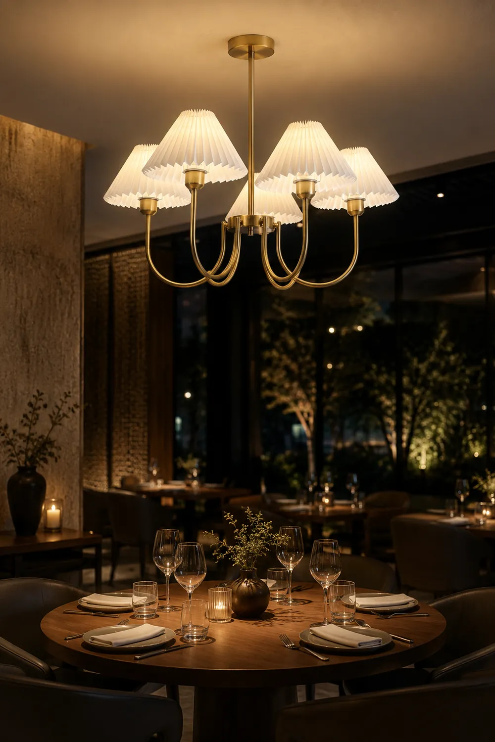 Lenore Pleated Chandelier - Lumpaz