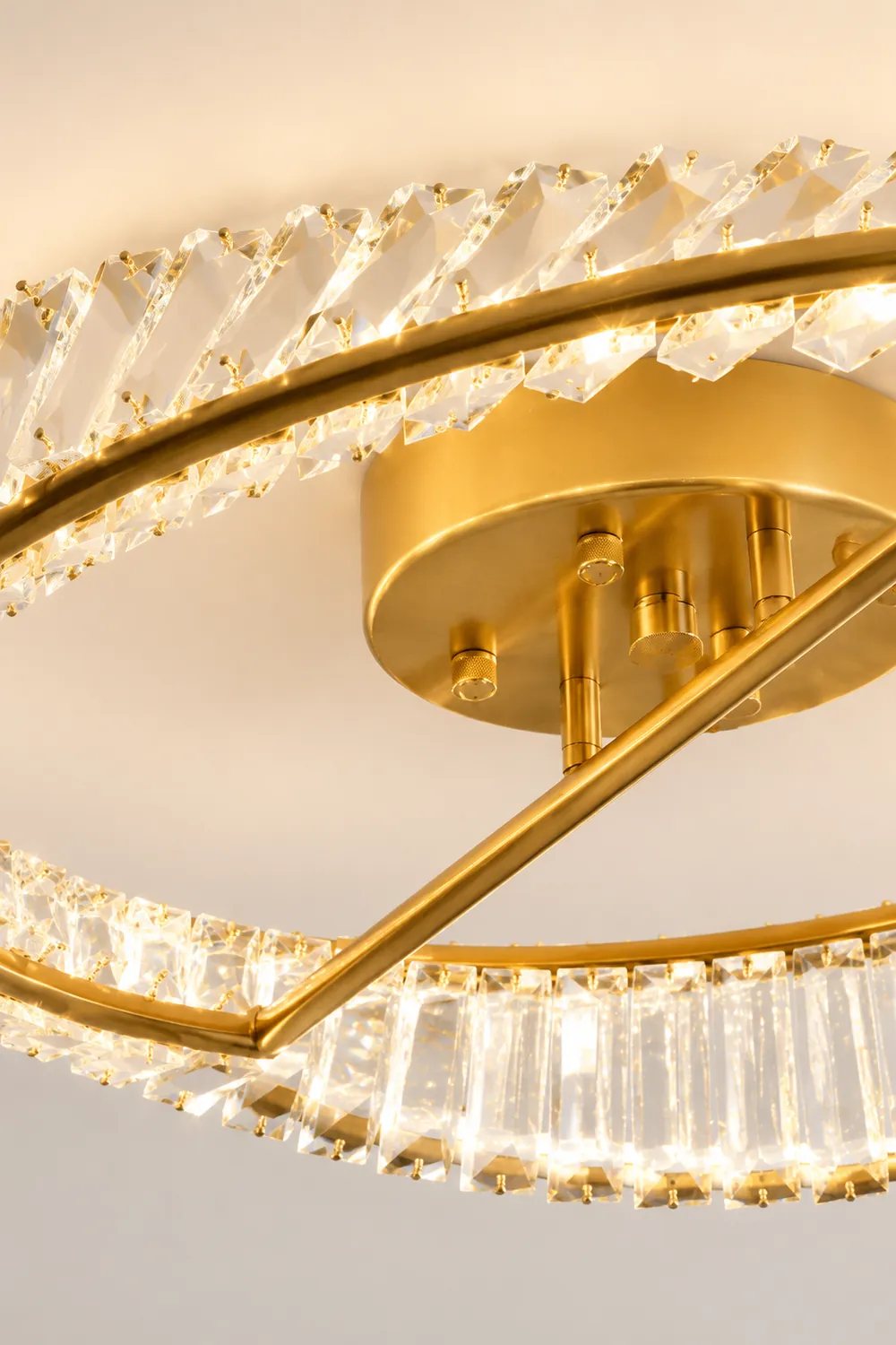 Crystal Rings Ceiling Lamp - Lumpaz
