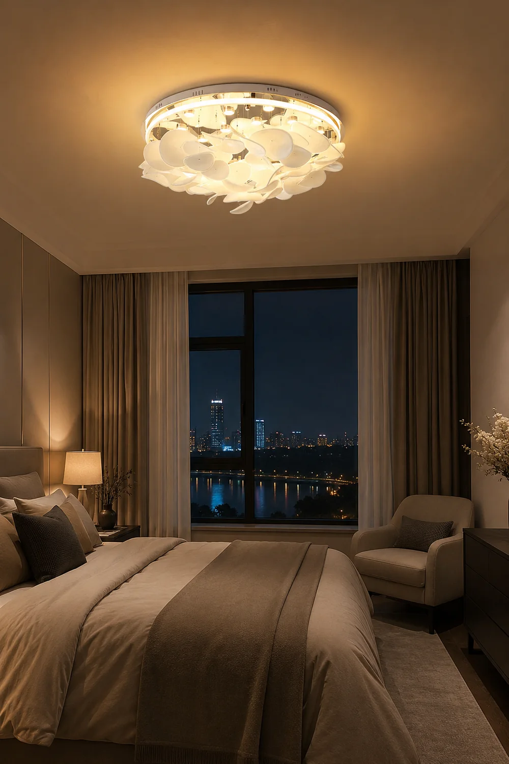 French Radici Petal Ceiling Lamp - Lumpaz