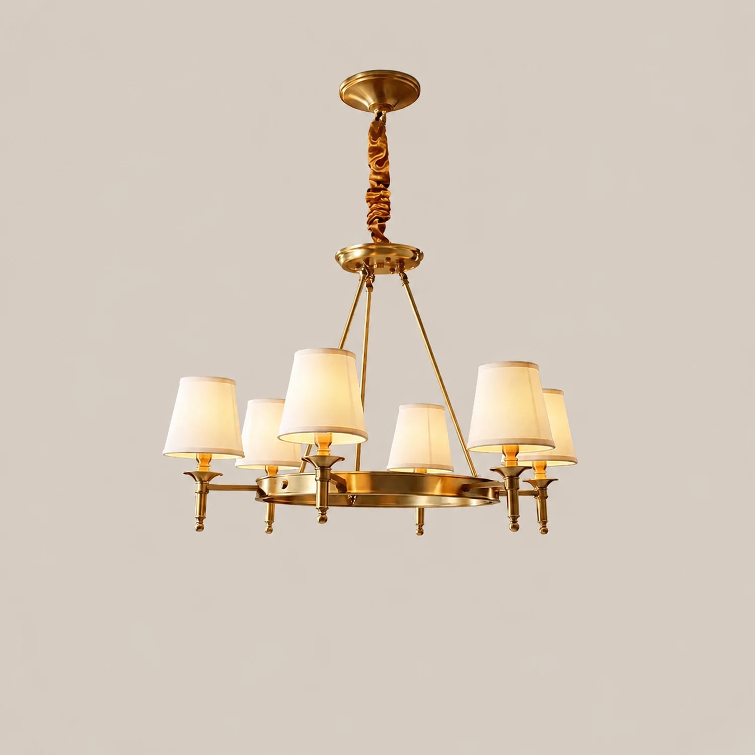 Antique Brass Chandelier - Lumpaz