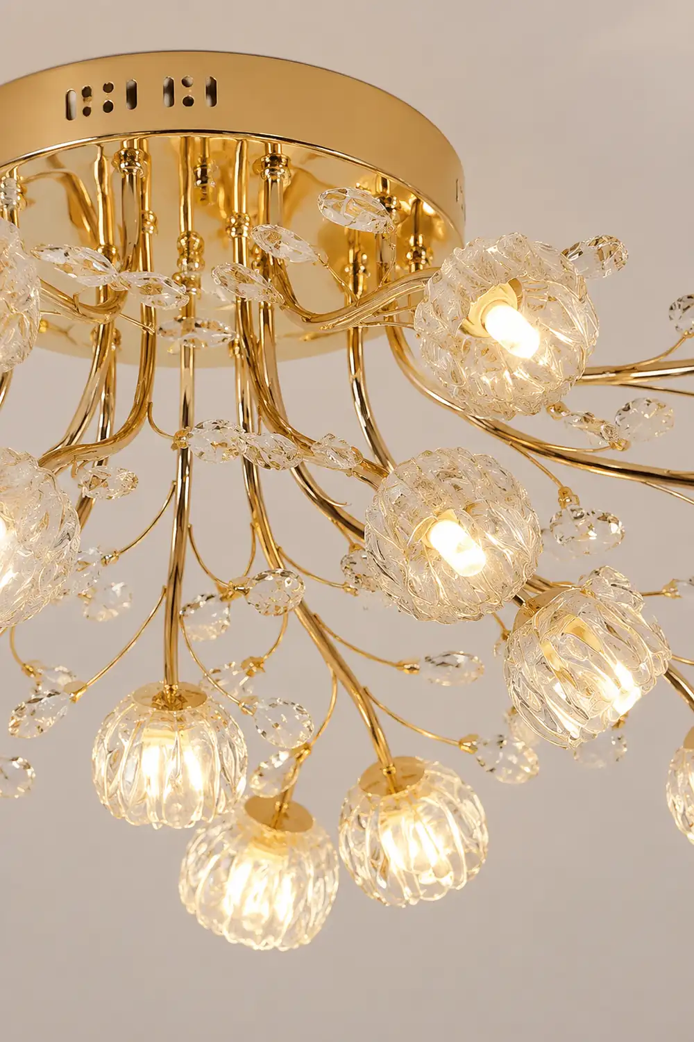 Crystal Flower Ceiling Light - Lumpaz