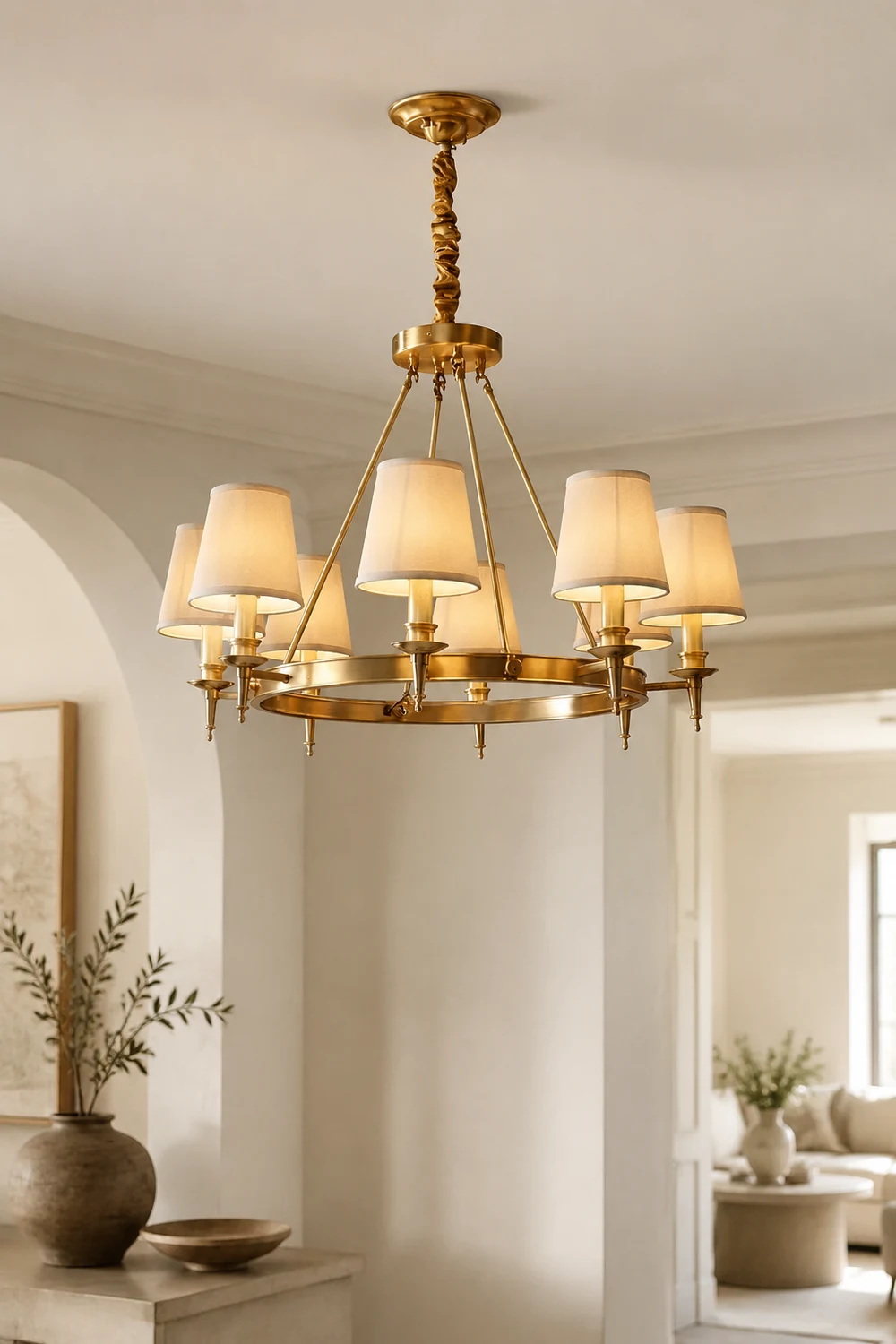 Antique Brass Chandelier - Lumpaz