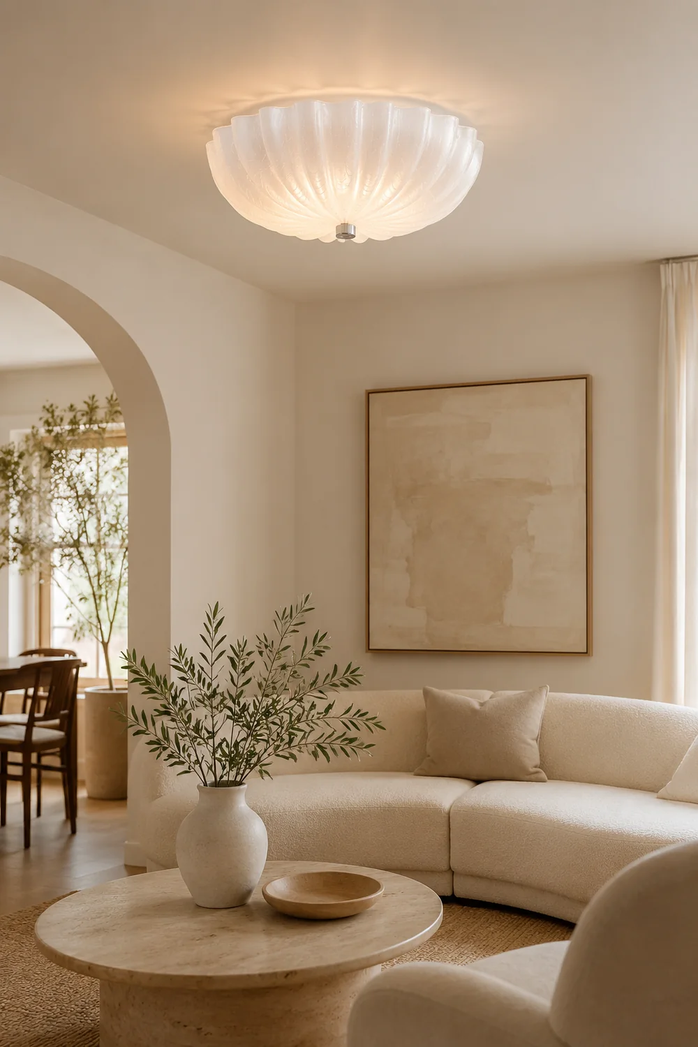 Murano Glass Flush Ceiling Light - Lumpaz