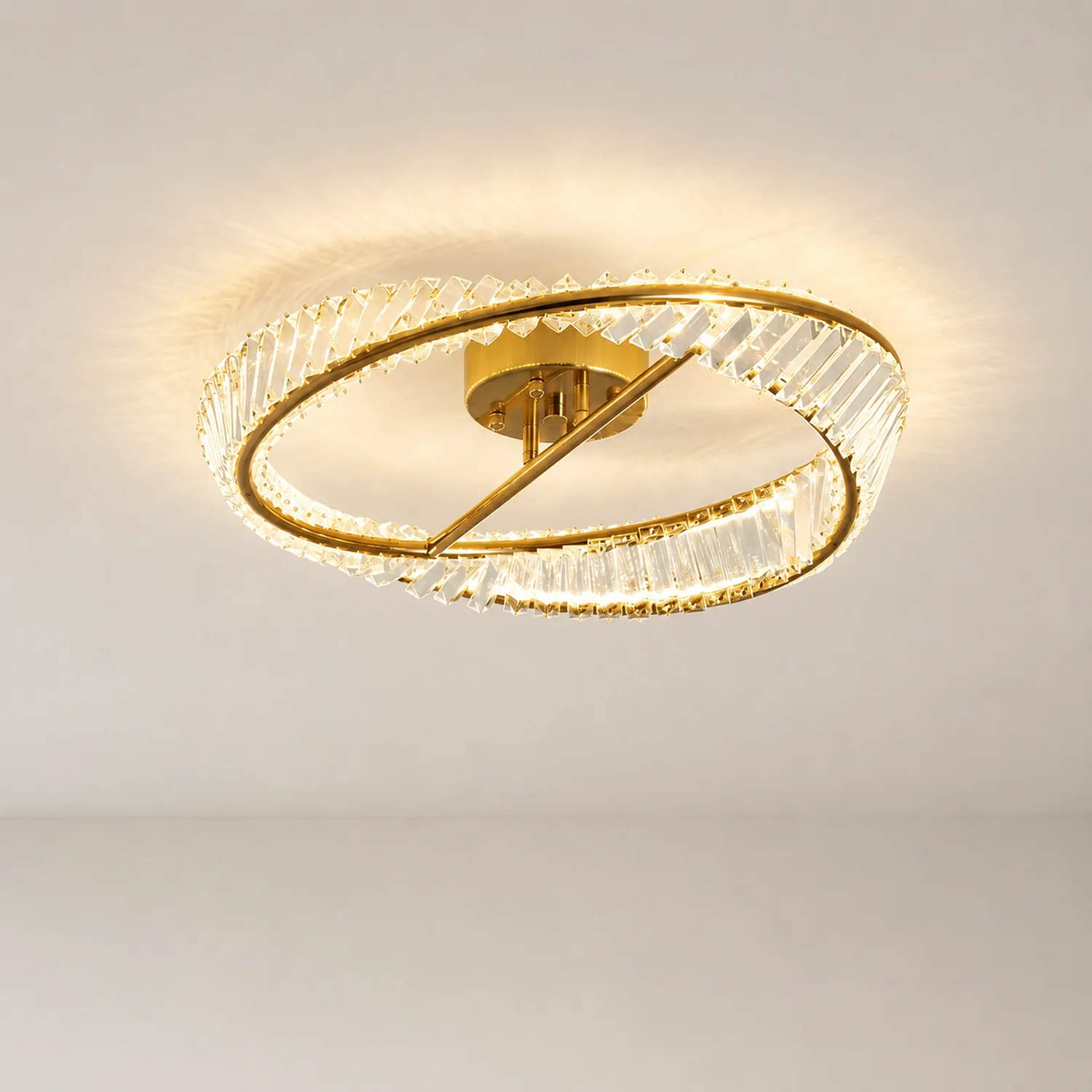 Crystal Rings Ceiling Lamp - Lumpaz