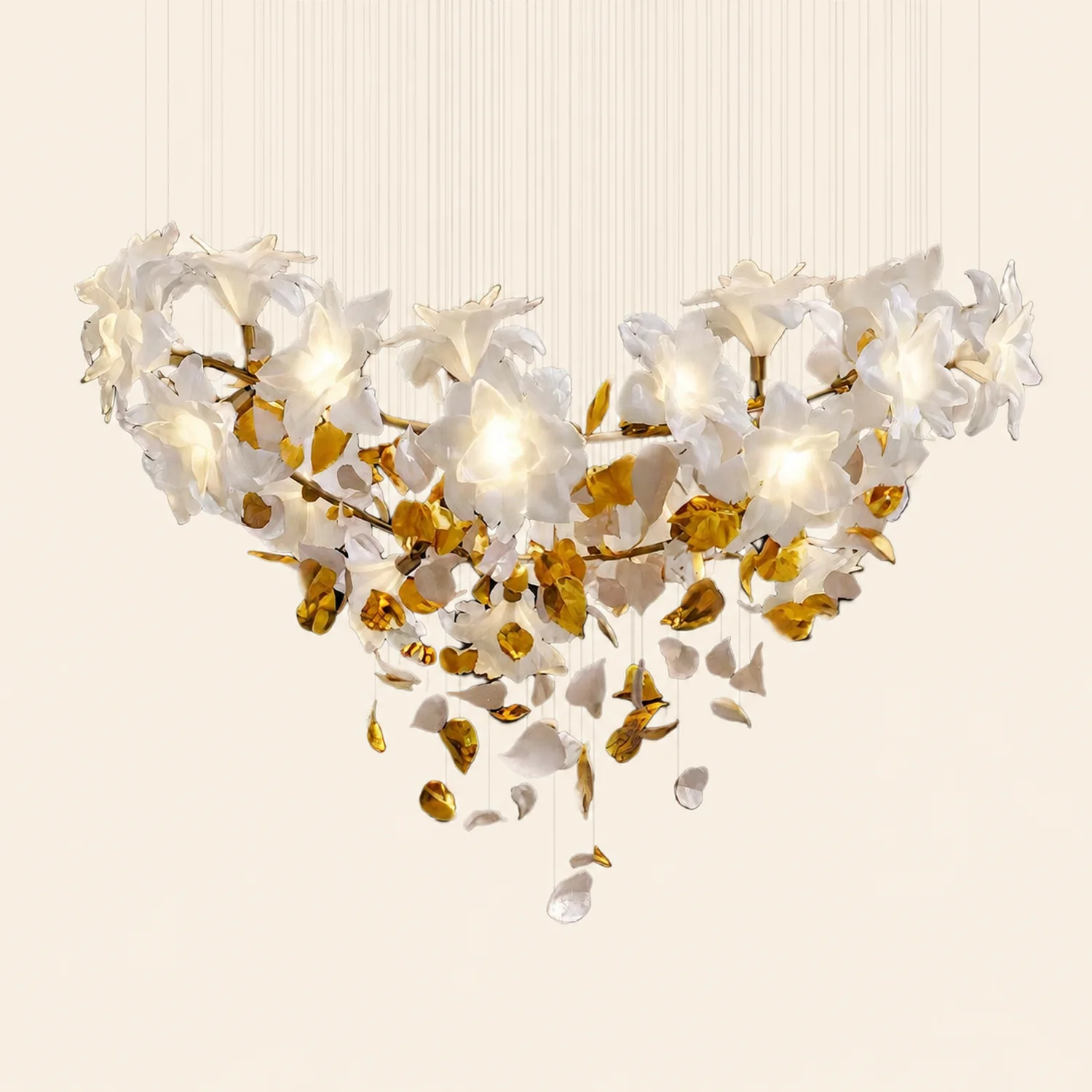 Flying Flowers Fluttering Chandelier - Lumpaz