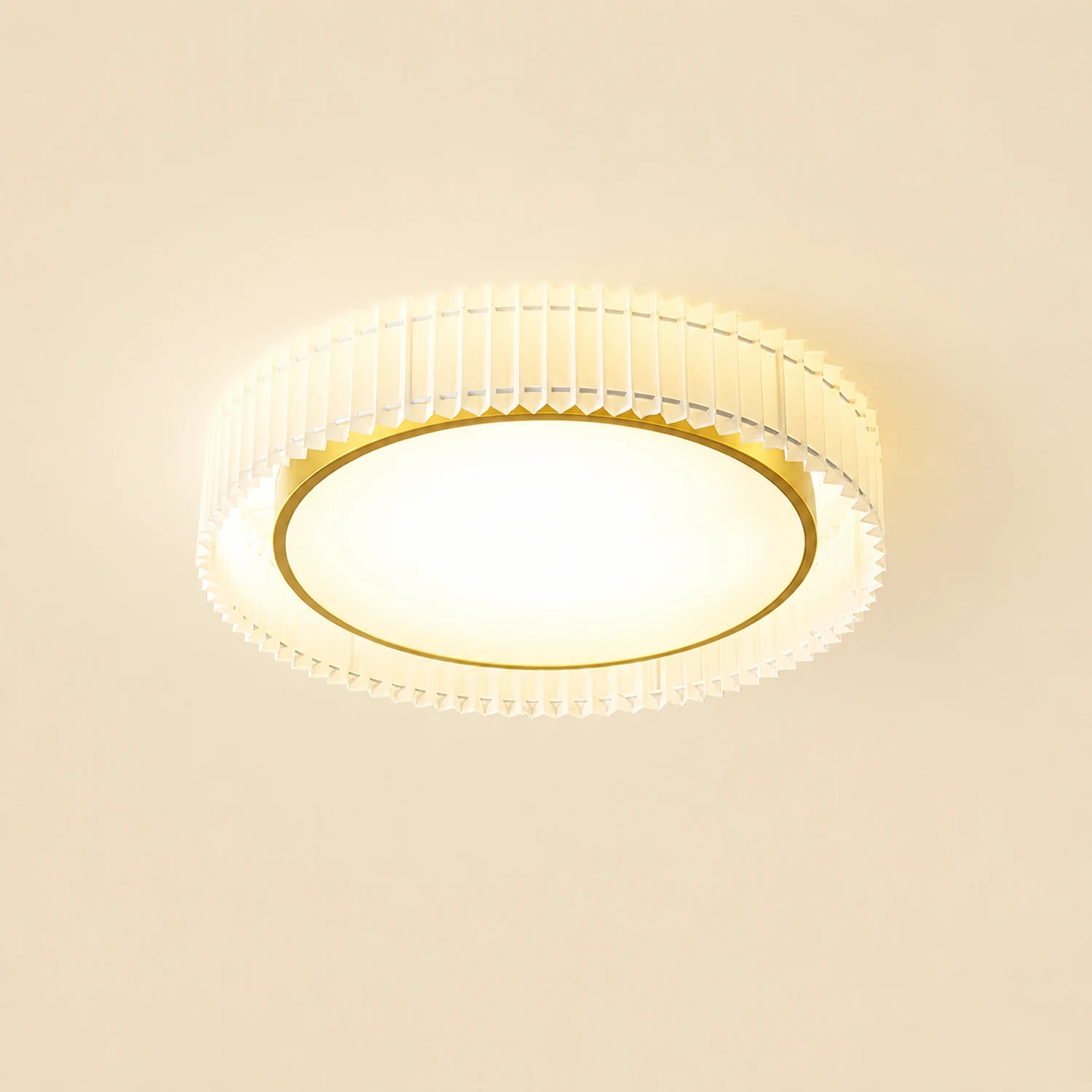 Round Pleated Ceiling Lamp - Lumpaz