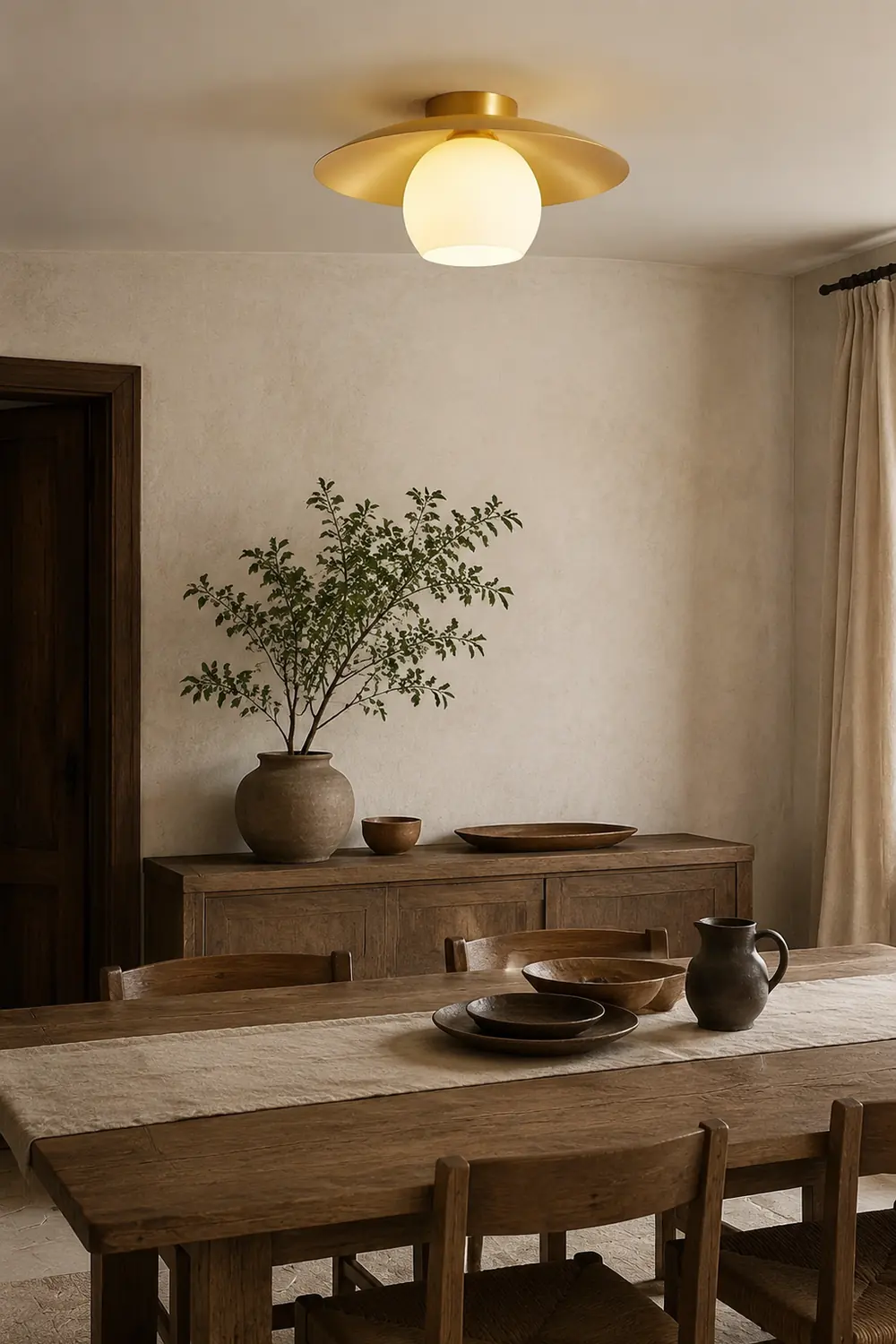 Brass Cap Ceiling Lamp - Lumpaz