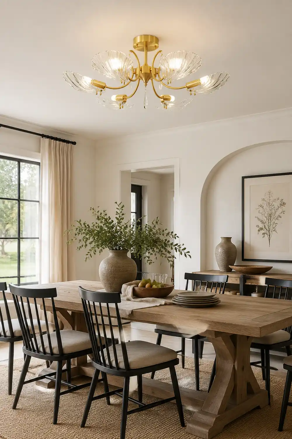 Shell Brass Ceiling Lamp - Lumpaz