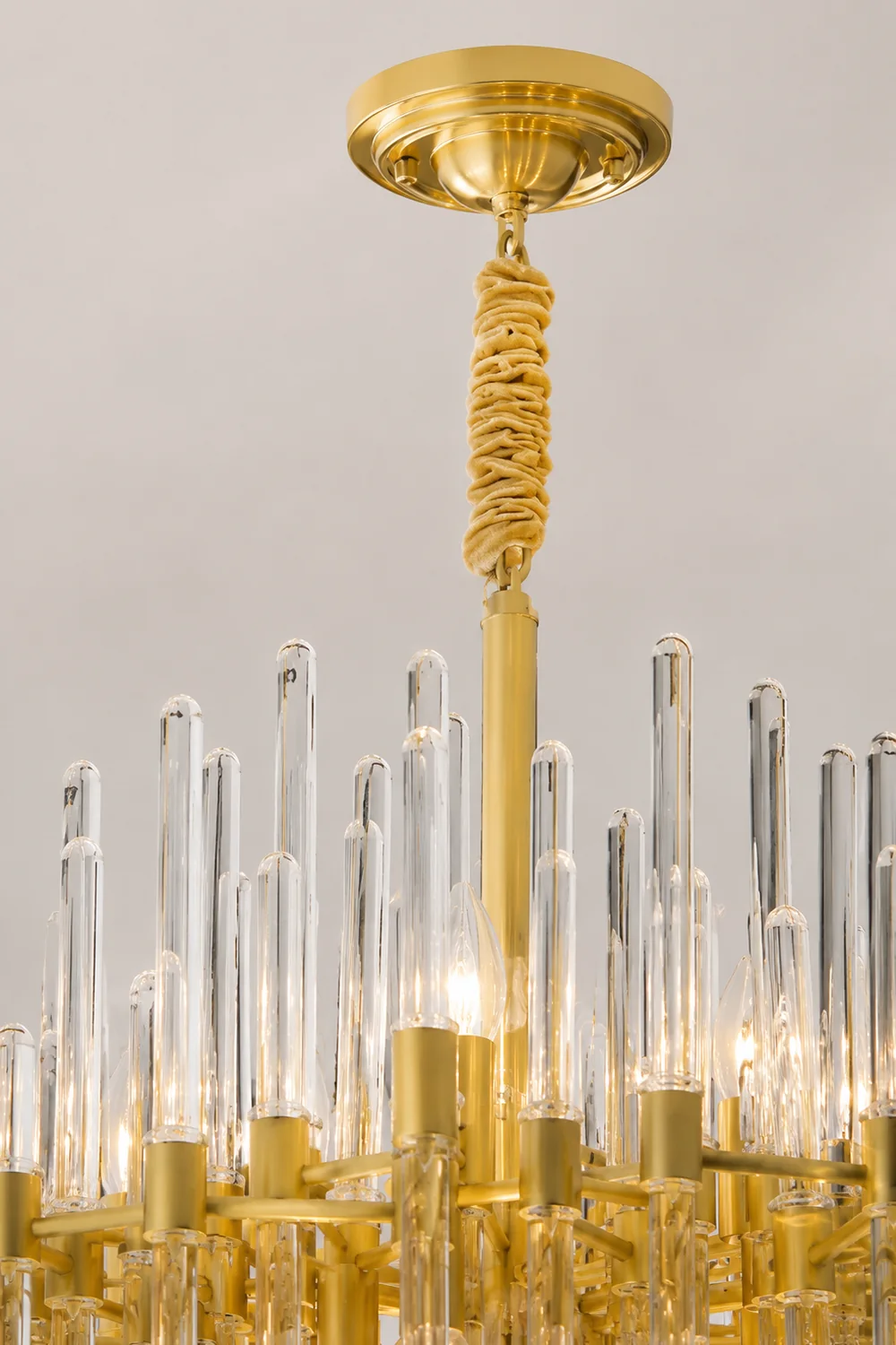 Vintage Antique Brass Chandelier - Lumpaz