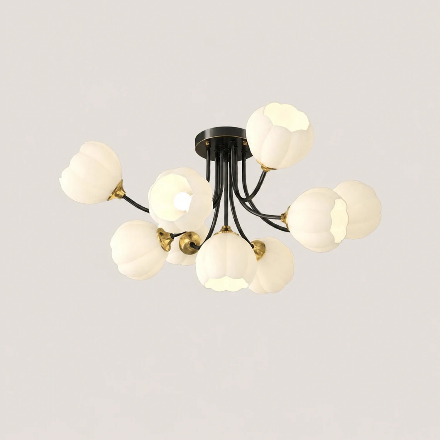 Pumpkin Brass Ceiling Lamp - Lumpaz