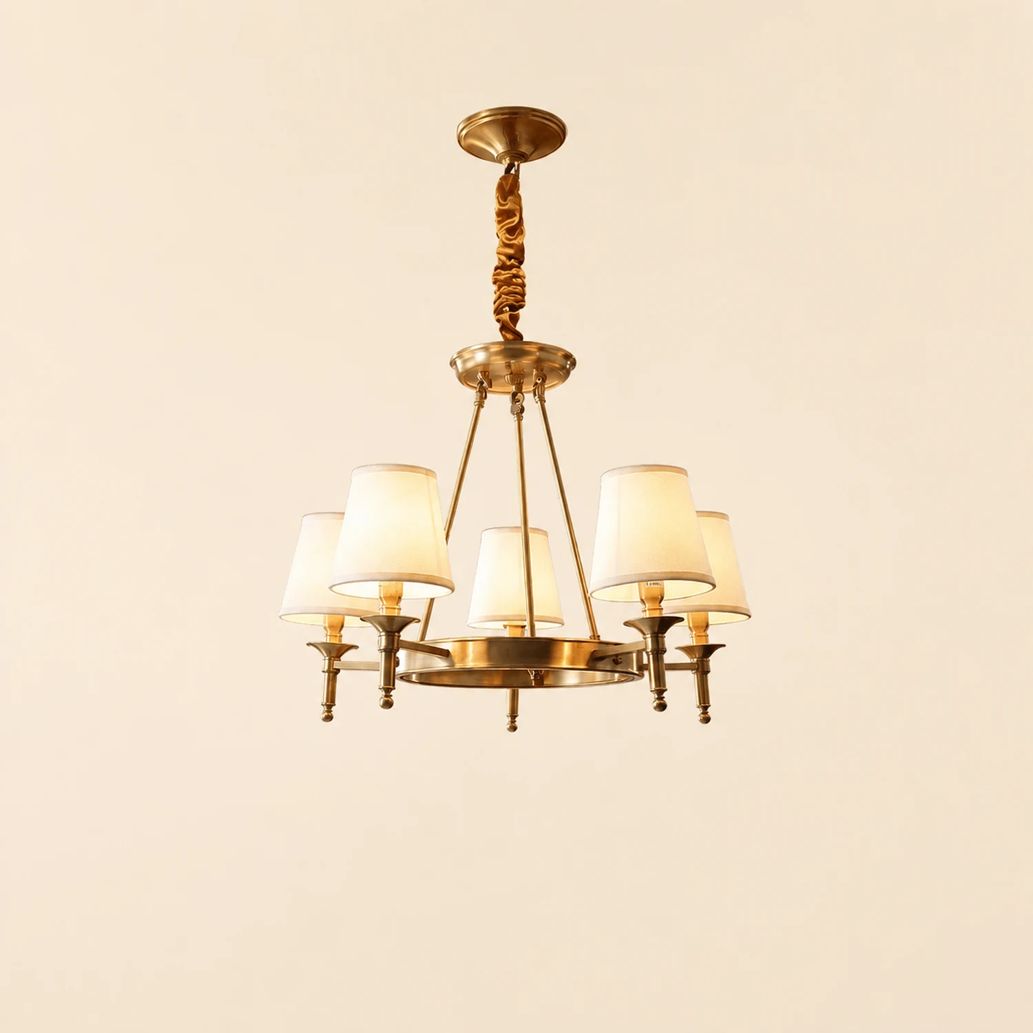 Antique Brass Chandelier - Lumpaz