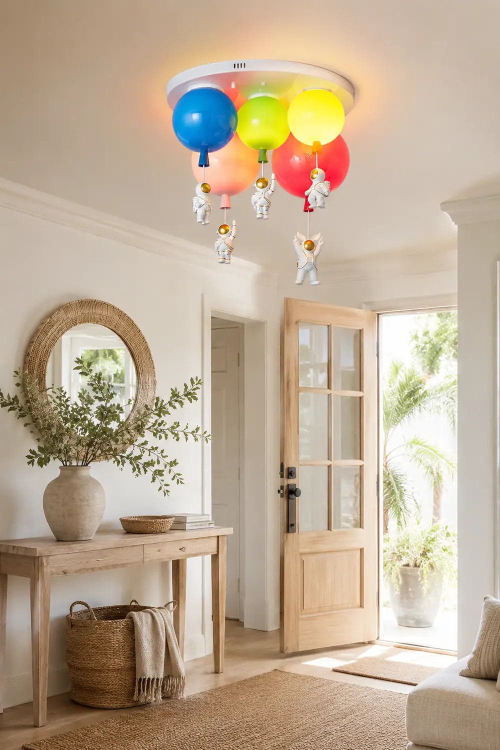 Astronaut Glossy Balloon Ceiling Lamp - Lumpaz