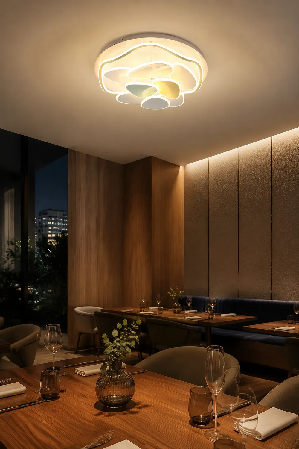 Colorful Cloud Round Ceiling Lamp - Lumpaz