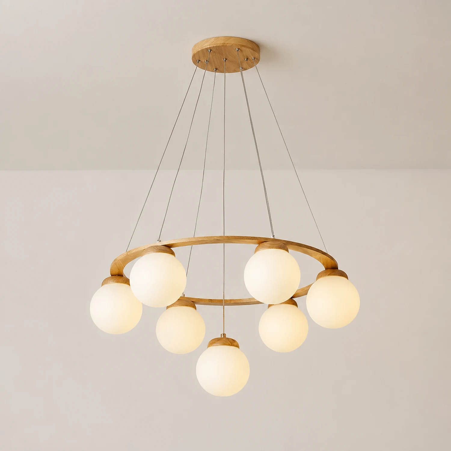 Nuura Miira Wood Chandelier - Lumpaz
