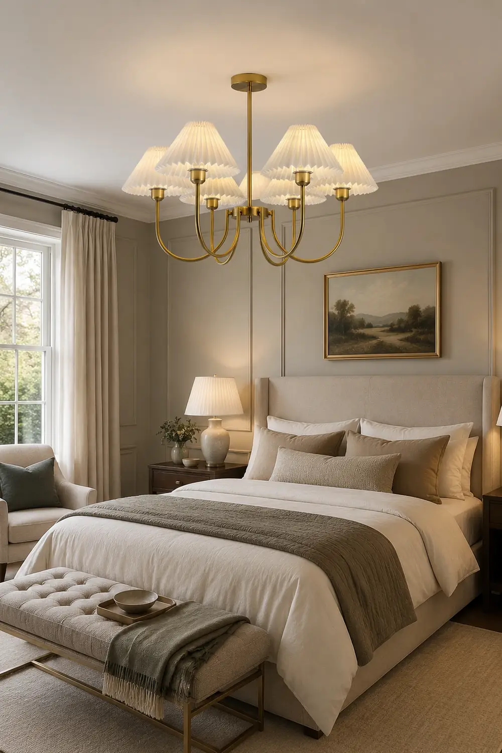 Lenore Pleated Chandelier - Lumpaz