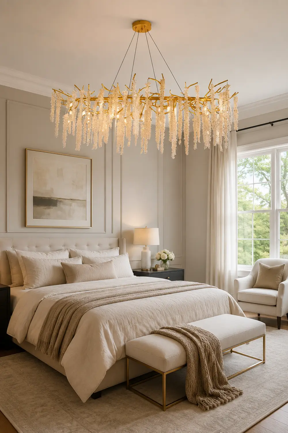 Wisteria Flower Crystal Chandelier - Lumpaz