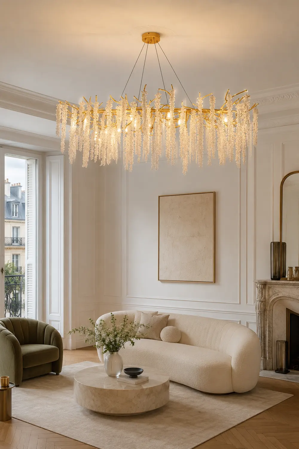 Wisteria Flower Crystal Chandelier - Lumpaz