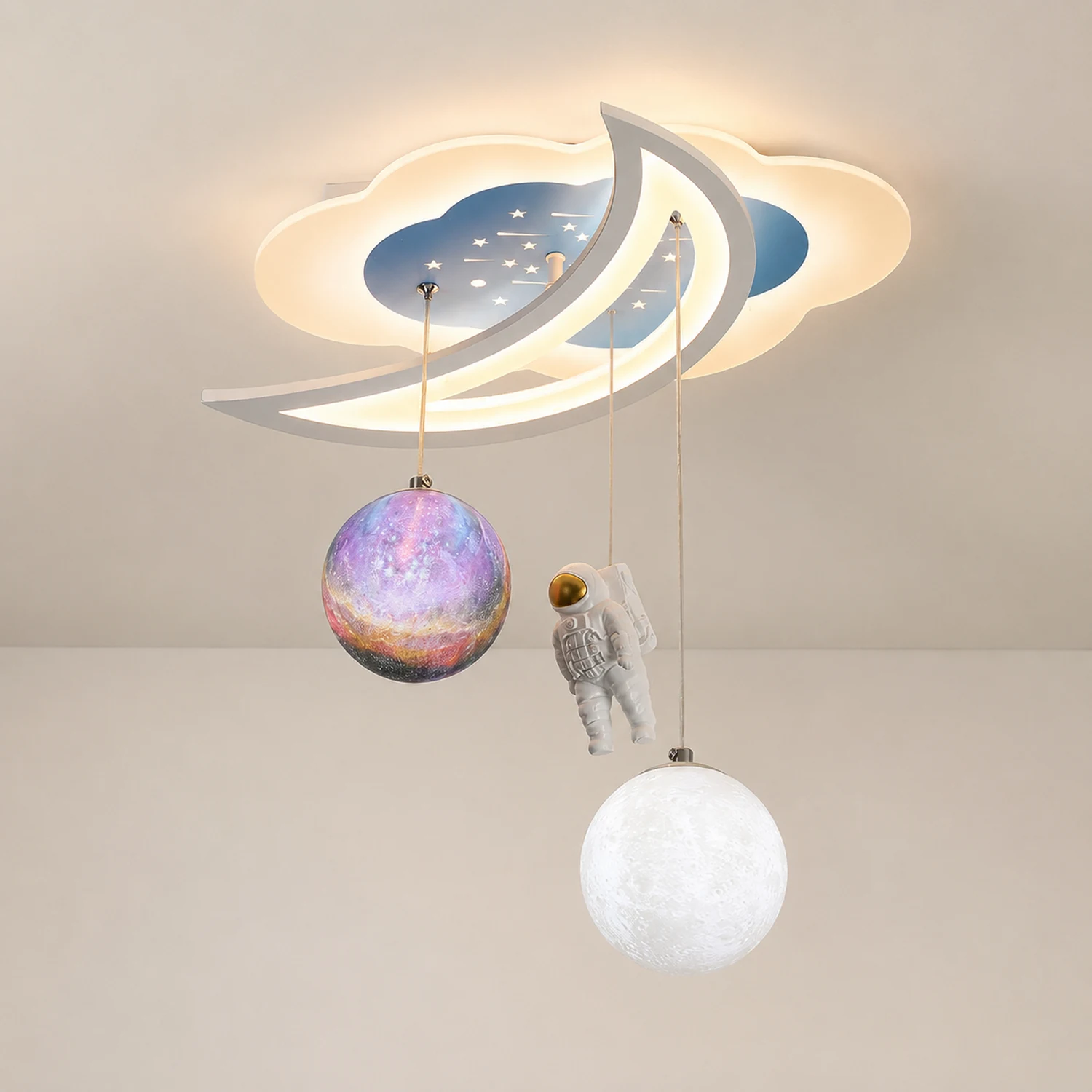 Space Astronaut Star Ceiling Lamp - Lumpaz