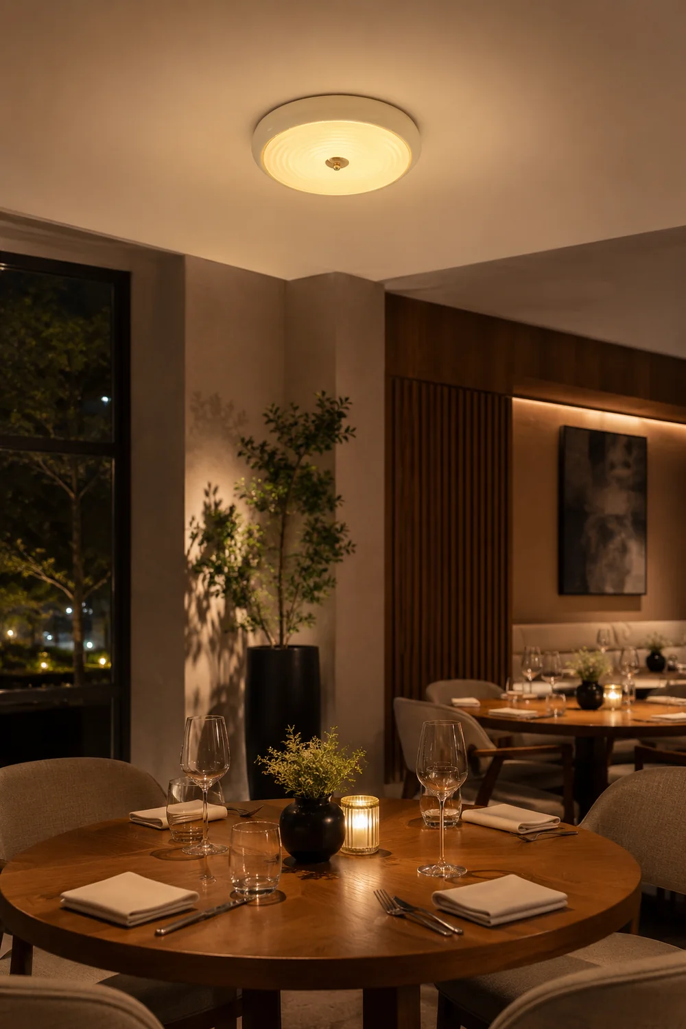 Ripple Cream Ceiling Lamp - Lumpaz