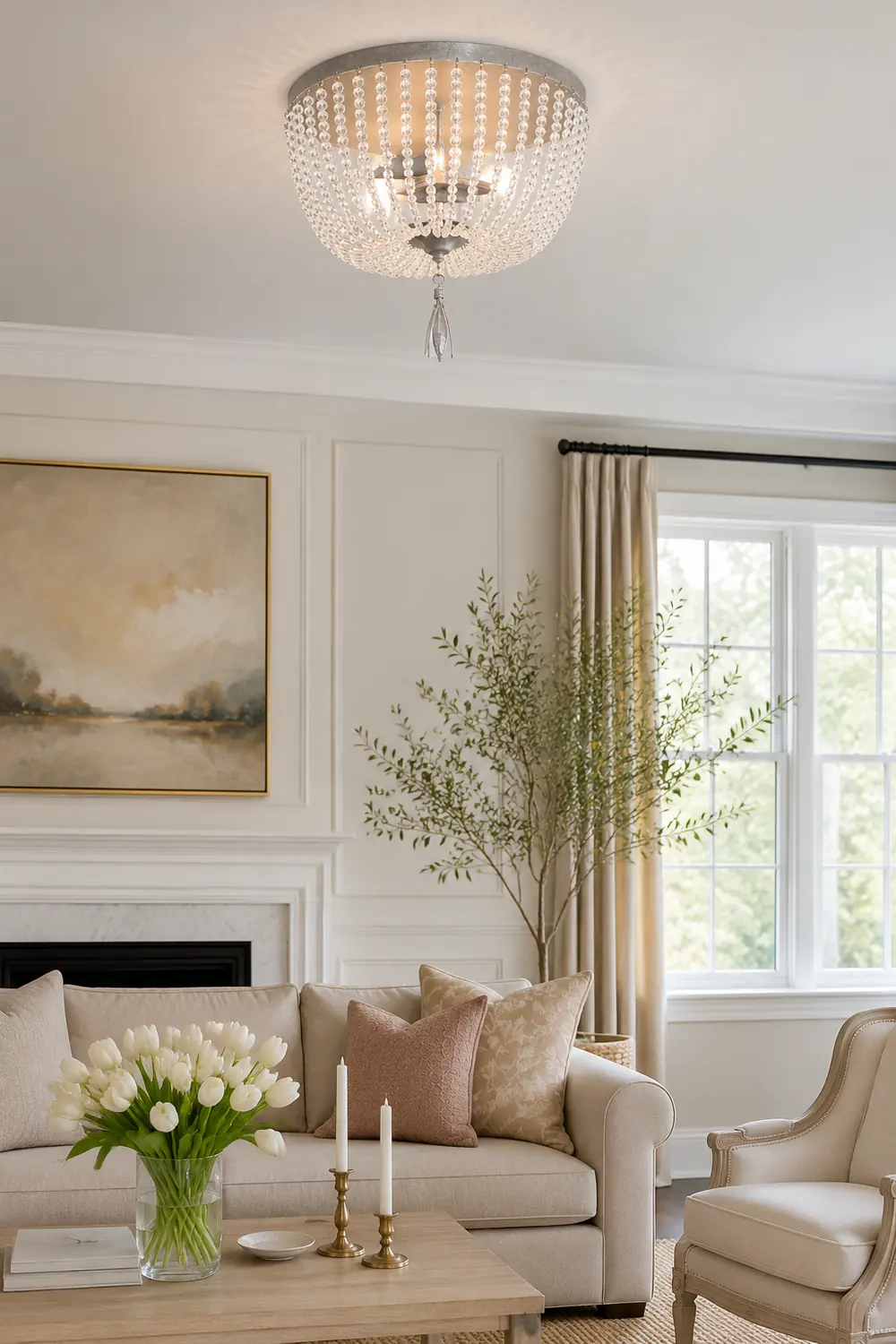 Dauphine Crystal Ceiling Light - Lumpaz