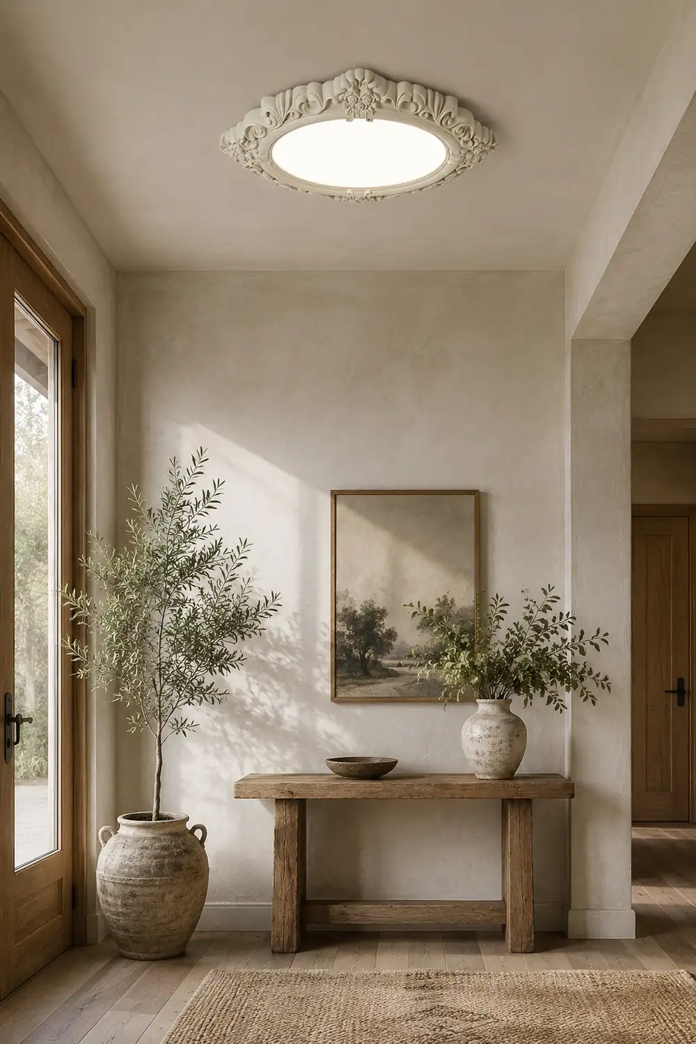 Sculpted Resin Ceiling Lamp - Lumpaz