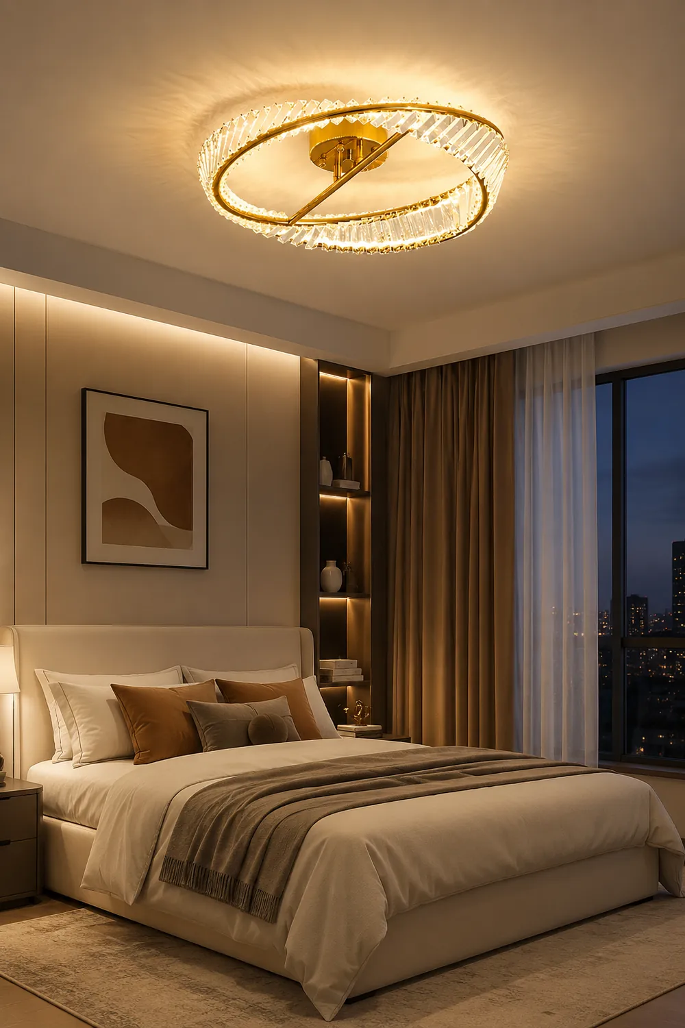 Crystal Rings Ceiling Lamp - Lumpaz