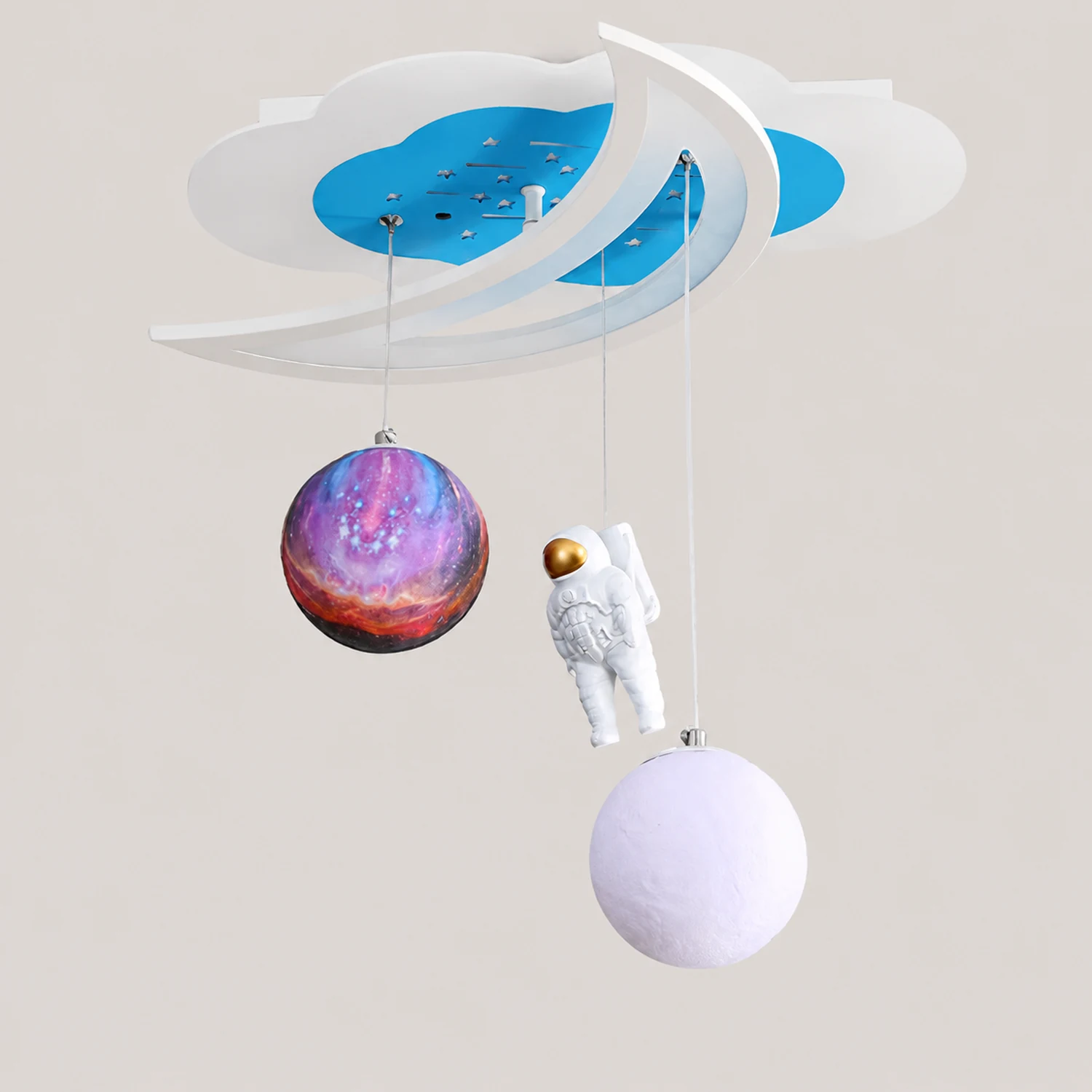 Space Astronaut Star Ceiling Lamp - Lumpaz