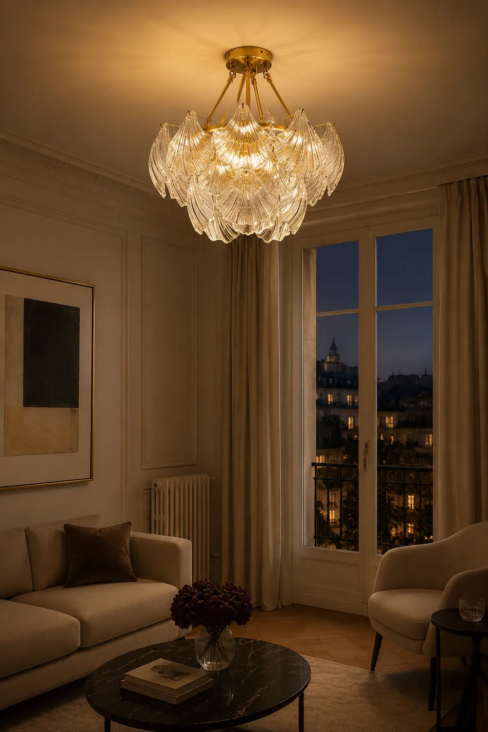 Ribbed Shell Ceiling light - Lumpaz