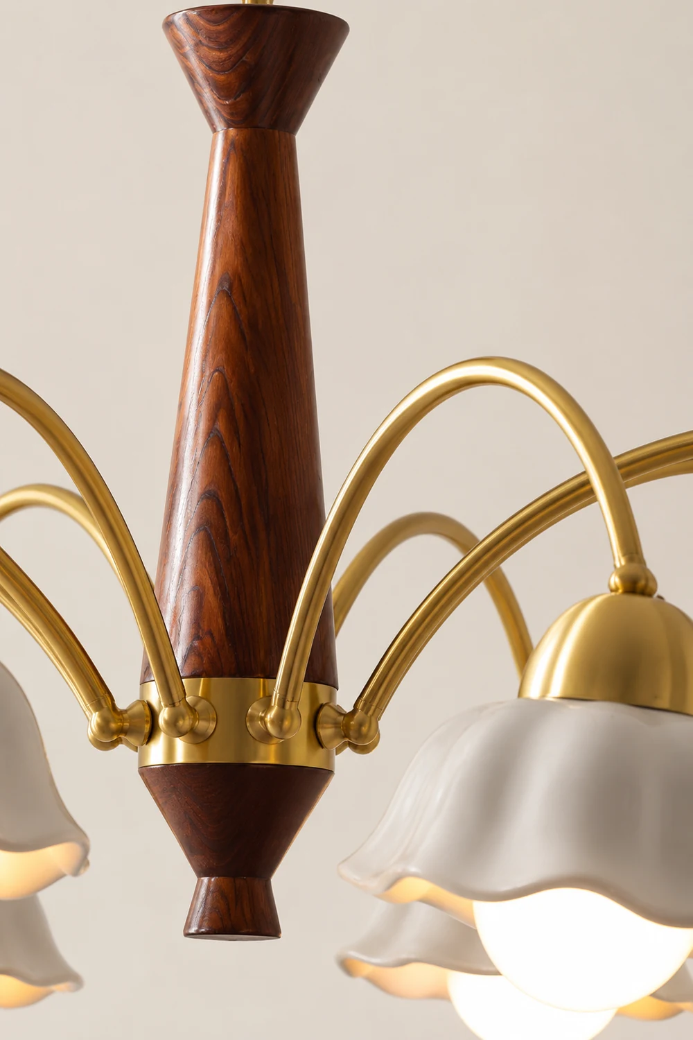 Swedish Modern Brass Chandelier - Lumpaz
