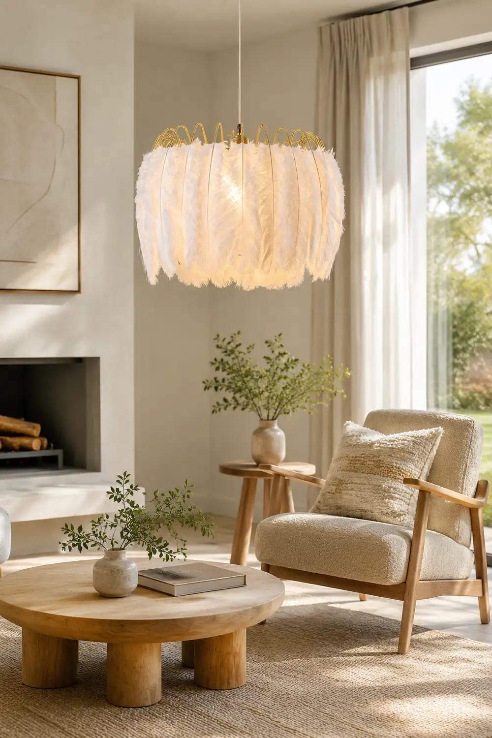 Feather Pendant Lamp - Lumpaz
