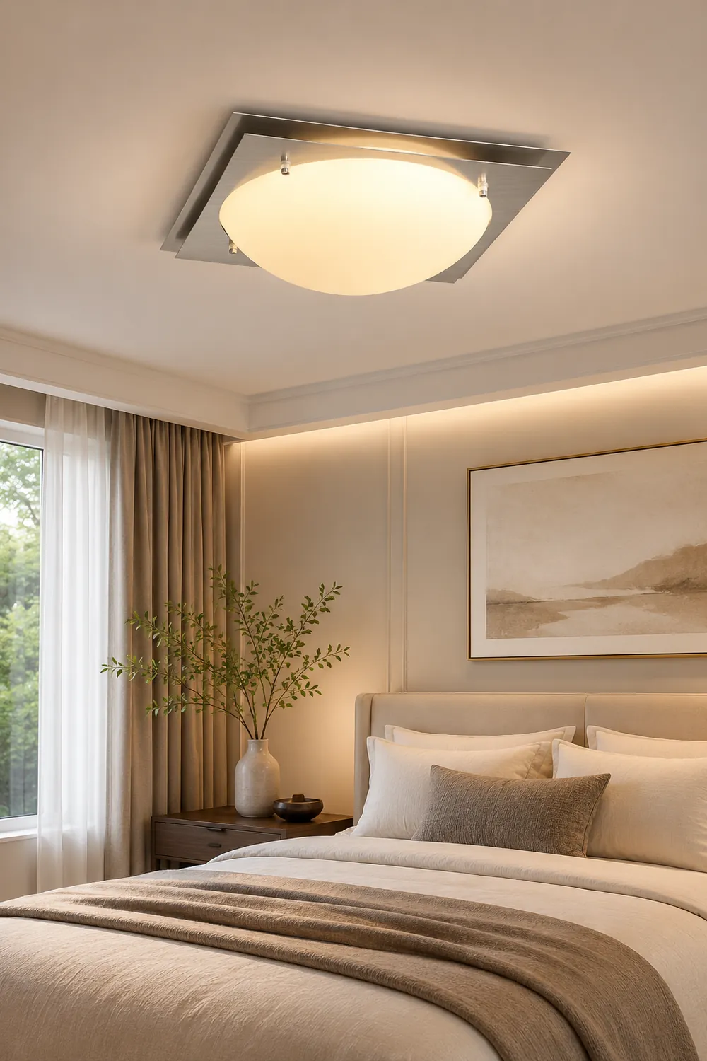 Edged Glass Ceiling Lamp - Lumpaz
