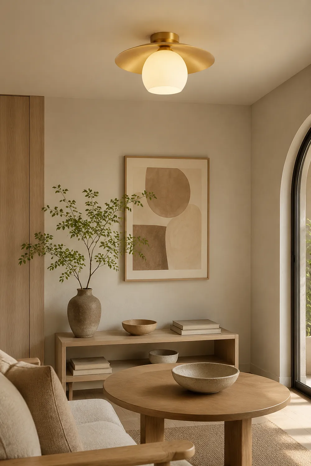 Brass Cap Ceiling Lamp - Lumpaz