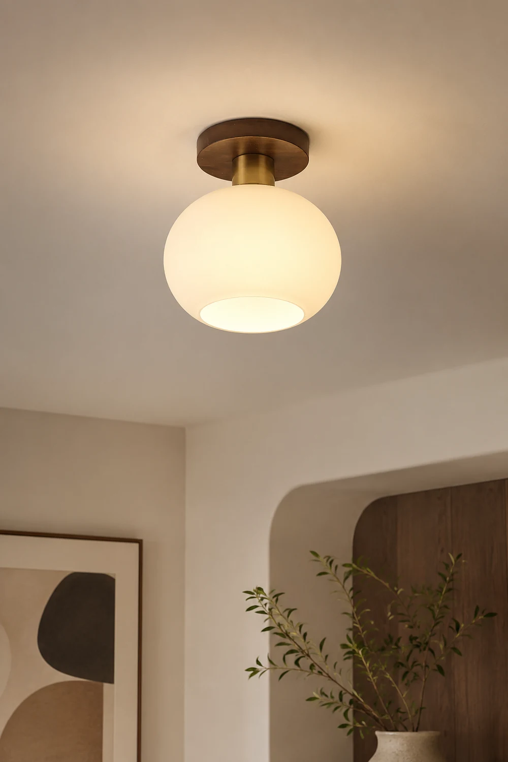 White Shell Ceiling Lamp - Lumpaz