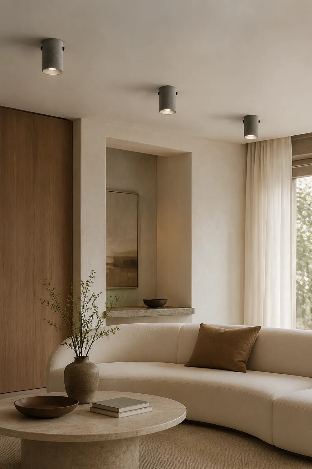 Concrete Ceiling Lamp - Lumpaz