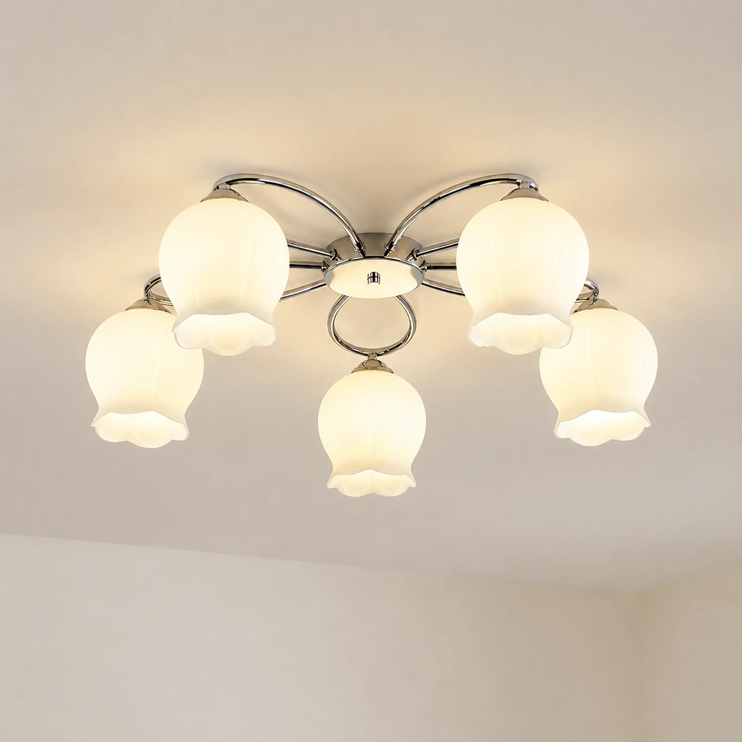 Floral Glass Ceiling Lamp - Lumpaz