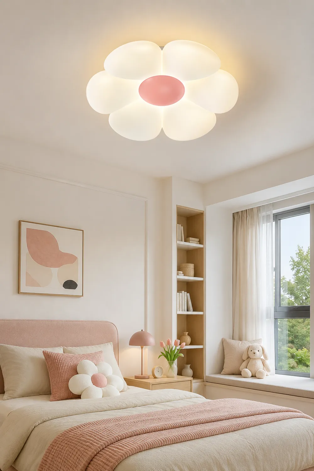 Six-leaf Flower Kids Room Ceiling Lamp - Lumpaz