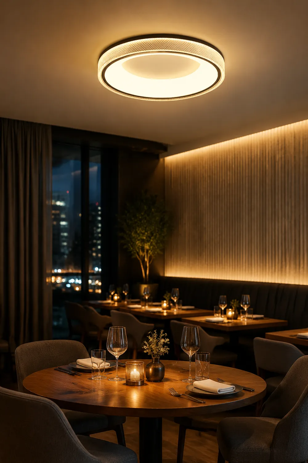 Round Shape Flush Ceiling Light - Lumpaz